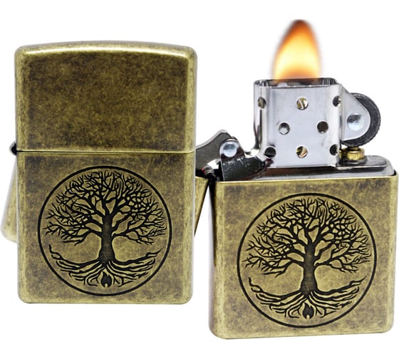 Зажигалка Zippo Classic с покрытием Antique Brass 29149