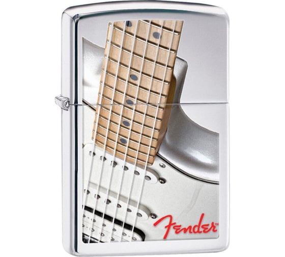 Зажигалка Zippo Fender с покрытием High Polish Chrome 28845