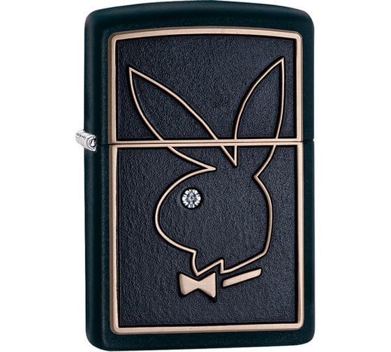 Зажигалка Zippo Playboy с покрытием Black Matte 28816
