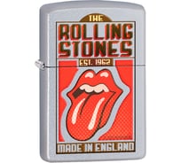 Зажигалка Zippo Rolling Stones с покрытием Satin Chrome 29127