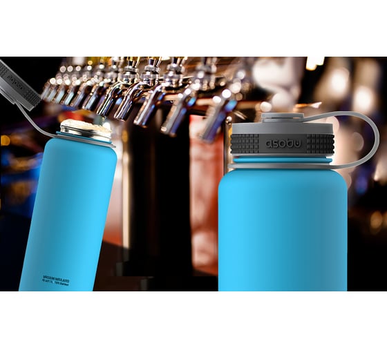 Термобутылка Asobu The mighty flask 1.1л, голубая TMF1 blue