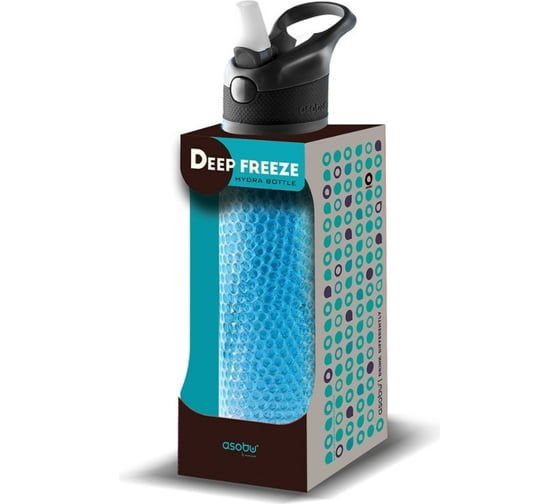 Термобутылка Asobu Deep freeze 0.6 л, черная PF02 black