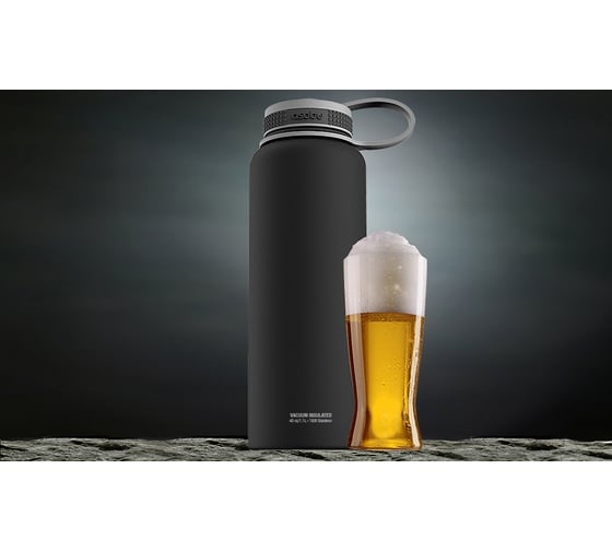 Термобутылка Asobu The mighty flask 1.1л, черная TMF1 black