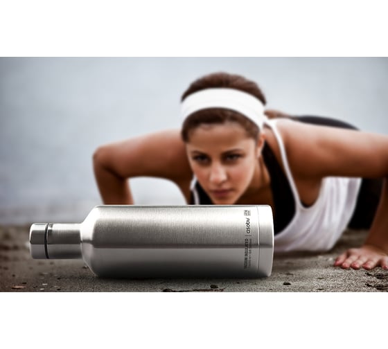 Стальная термобутылка Asobu Times square travel bottle 0.45 л, SBV15 silver