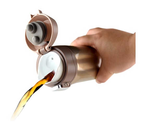 Термокружка Asobu Diva cup 0.45 л, коричневая V600 brown-chocolate