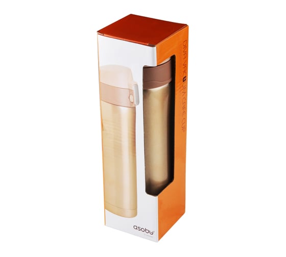 Термокружка Asobu Diva cup 0.45 л, коричневая V600 brown-chocolate