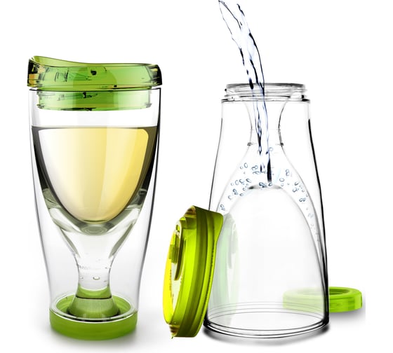Термокружка Asobu Ice vino 2go 0.48 л, зеленая IV2G green
