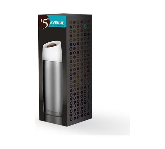 Термокружка Asobu The 5Tth avenue coffee tumbler 0.39 л, стальная V800 silver
