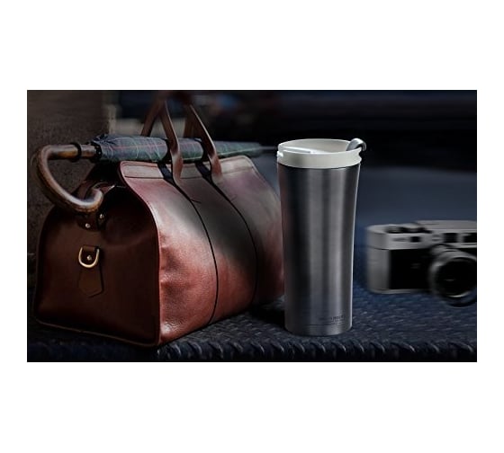 Термокружка Asobu manhattan coffee tumbler 0.5 л, серая V700 smoke