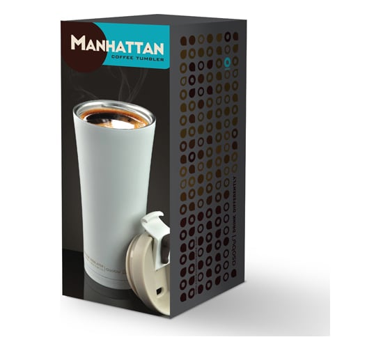 Термокружка Asobu manhattan coffee tumbler 0.5 л, серая V700 smoke
