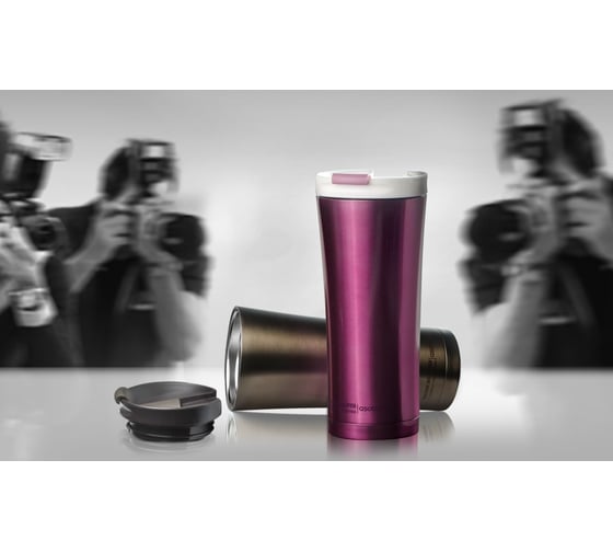 Термокружка Asobu manhattan coffee tumbler 0.5 л, розовая V700 pink