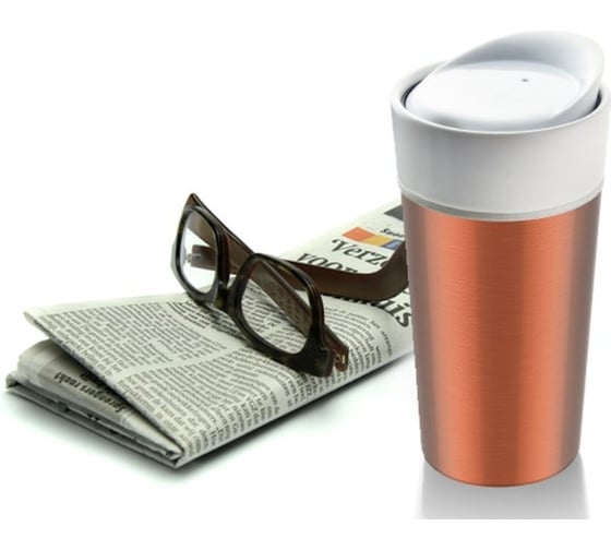 Термокружка Asobu Thermo steel 0.4 л, медная CS14 metaliic-copper