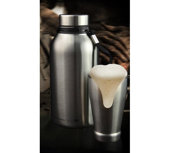 Фляга Asobu The mighty growler 1.9л, стальная G4G silver