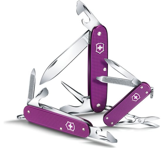 Швейцарский нож фиолетовый Victorinox Pioneer Alox 0.8201.L16