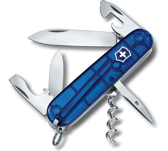 Швейцарский нож синий прозрачный Victorinox Spartan 1.3603.T2