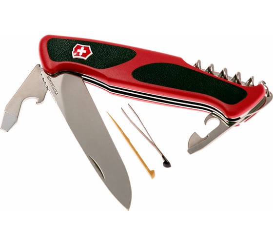 Нож Victorinox RangerGrip 68 0.9553.C 130 мм, 11 функций, красный