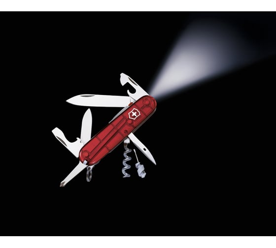 Швейцарский нож красный полупрозрачный Victorinox Spartan 1.7804.T
