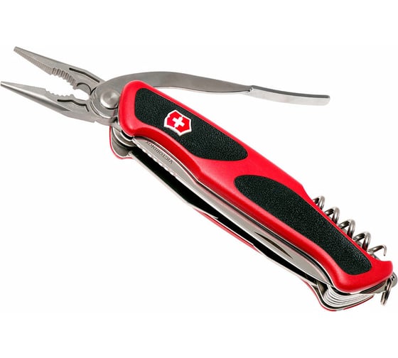 Нож Victorinox RangerGrip 74 0.9723.C 130 мм, 14 функций, красный