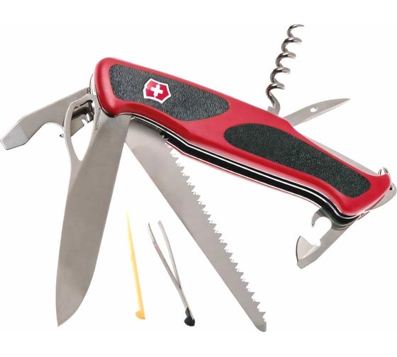 Нож Victorinox RangerGrip 79 красный, 130 мм, 12 функций, 0.9563.MC