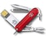 Нож-брелок Victorinox @work USB 32 Гб 4.6125.TG32B 58 мм, 8 функций, красный полупрозрачный 1