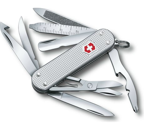 Нож-брелок Victorinox Alox MiniChamp 0.6381.26 58 мм, 14 функций, серебристый