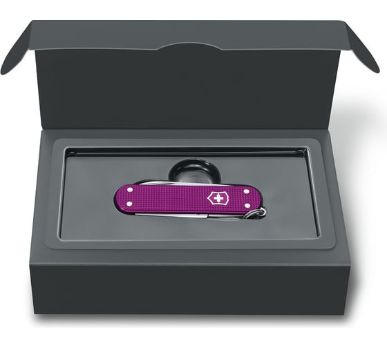 Нож-брелок Victorinox Classic Alox 0.6221.L16 58 мм, 5 функций, фиолетовый