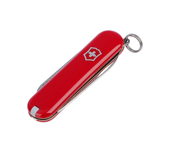 Нож-брелок Victorinox Classic Escort 0.6123 58 мм, 6 функций, красный