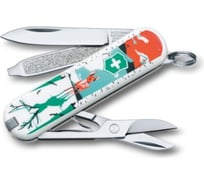 Нож-брелок Victorinox Classic LE 2015 0.6223.L1507 58 мм, 7 функций, They‘ll Grow, Deer