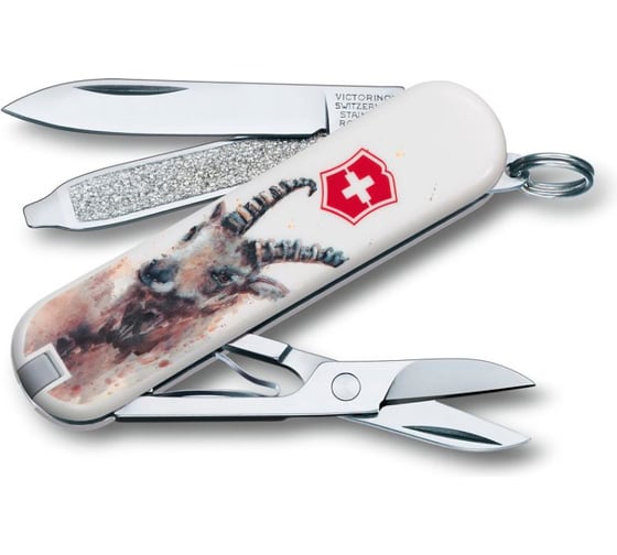 Нож-брелок Victorinox Classic LE 2016 0.6223.L1610 58 мм, 7 функций, Capricorn