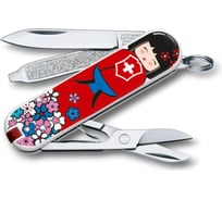 Нож-брелок Victorinox Classic LE 2016 0.6223.L1608 58 мм, 7 функций, Kokeshi