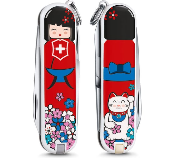 Нож-брелок Victorinox Classic LE 2016 0.6223.L1608 58 мм, 7 функций, Kokeshi
