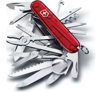 Швейцарский нож красный полупрозрачный Victorinox SwissChamp 1.6795.T 15641813