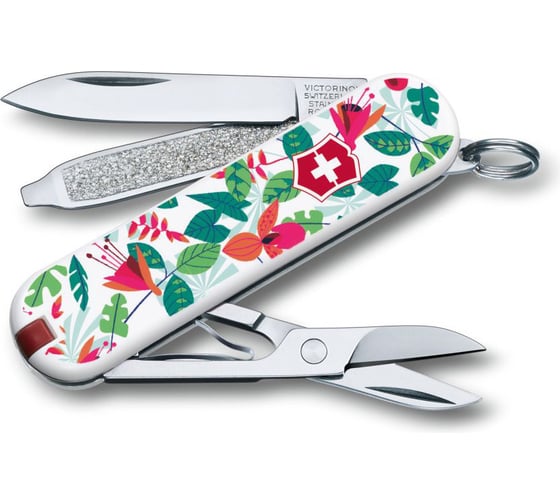 Нож-брелок Victorinox Classic LE 2016 0.6223.L1601 58 мм, 7 функций, Rainforest Walk