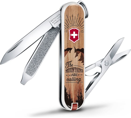 Нож-брелок Victorinox Classic LE 2016 0.6223.L1604 58 мм, 7 функций, The Mountains are Calling 1