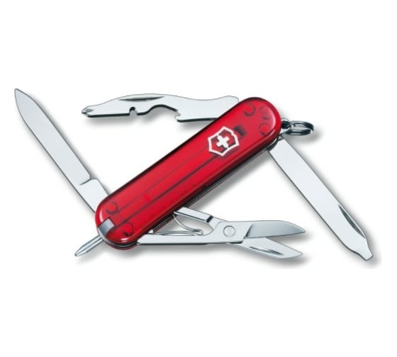 Нож-брелок Victorinox Classic Manager 0.6365 58 мм, 10 функций красный