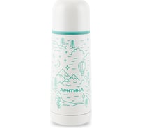 Термос с узким горлом Арктика 0.35 л, с рисунком, белый 102-350-WH