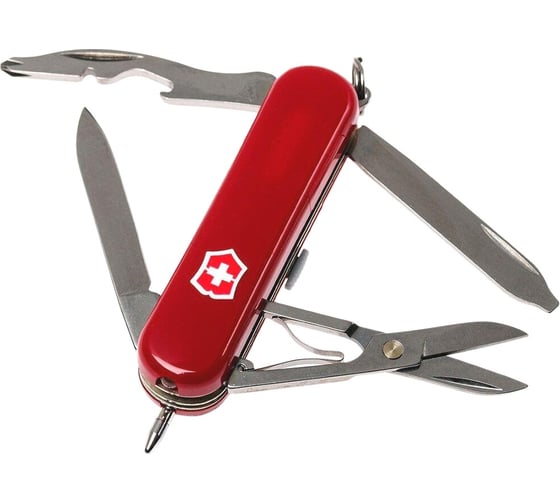 Нож-брелок Victorinox Classic Midnite Manager красный, 58 мм, 10 функций, 0.6366
