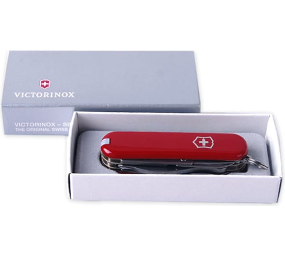 Нож-брелок Victorinox Classic MiniChamp 0.6385, 58 мм, 16 функций, красный