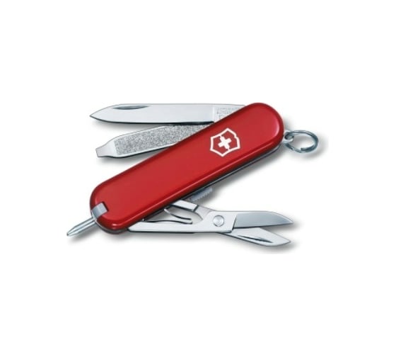 Нож-брелок Victorinox Classic Signature 0.6225, 58 мм, 7 функций, красный