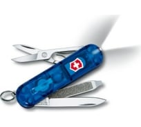 Нож-брелок Victorinox Classic SwissLite 0.6228.T2 58 мм, 7 функций, синий полупрозрачный