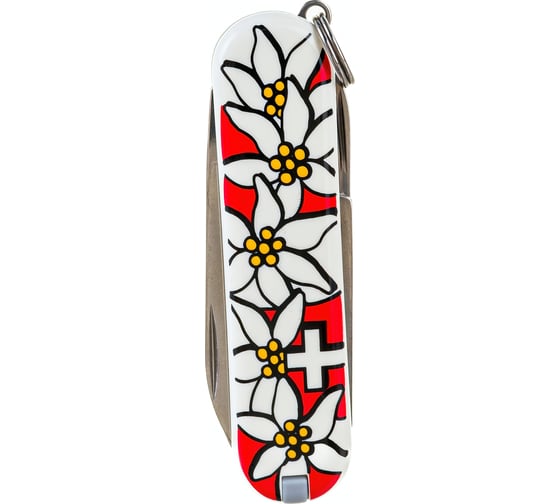 Нож-брелок Victorinox Classic 0.6203.840 58 мм, 7 функций, Edelweiss