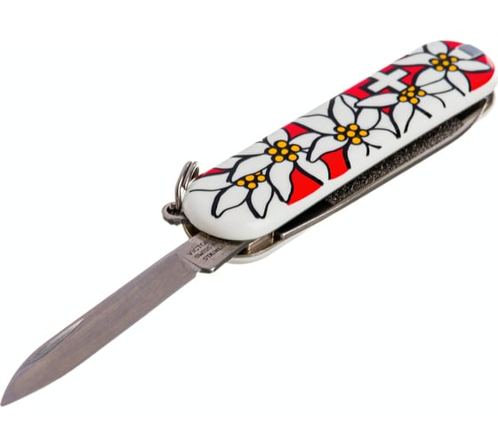 Нож-брелок Victorinox Classic 0.6203.840 58 мм, 7 функций, Edelweiss