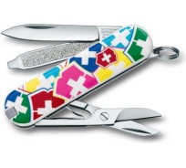 Нож-брелок Victorinox Classic 0.6223.841, 58 мм, 7 функций, VX Colors