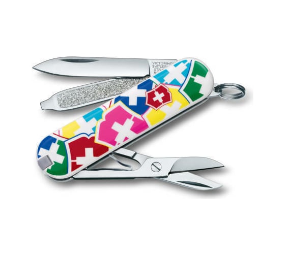 Нож-брелок Victorinox Classic 0.6223.841, 58 мм, 7 функций, VX Colors 1