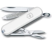 Нож-брелок Victorinox Classic 0.6223.7 58 мм, 7 функций, белый