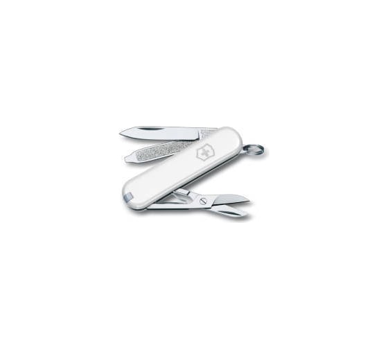 Нож-брелок Victorinox Classic 0.6223.7 58 мм, 7 функций, белый 1