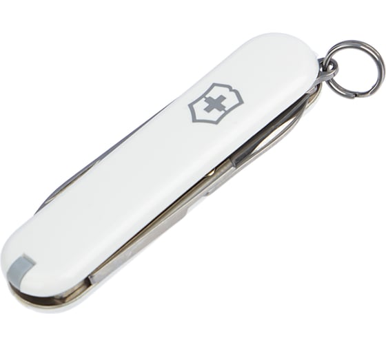 Нож-брелок Victorinox Classic 0.6223.7 58 мм, 7 функций, белый
