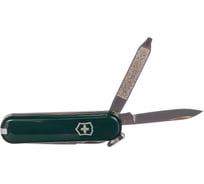 Нож-брелок Victorinox Classic 0.6223.4 58 мм, 7 функций, зеленый