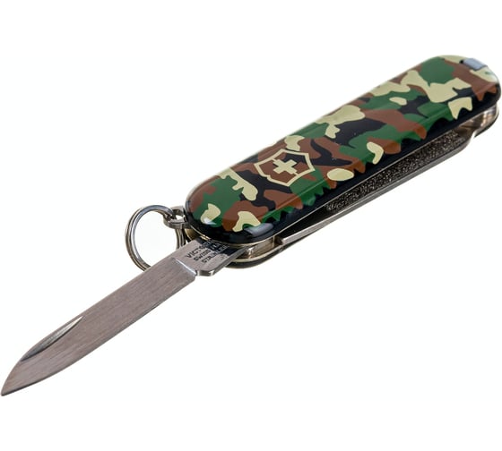 Нож-брелок Victorinox Classic 0.6223.94, 58 мм, 7 функций, камуфляжный