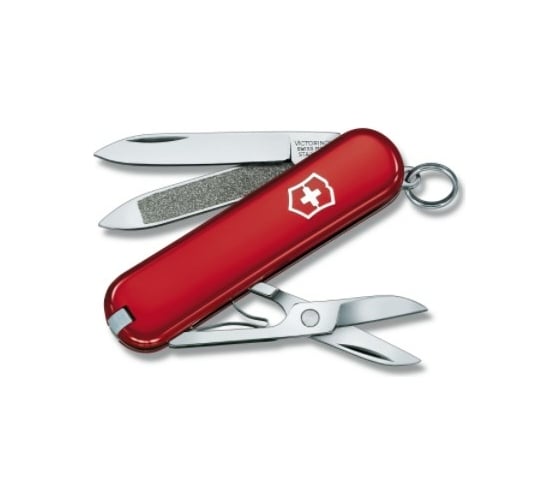 Нож-брелок Victorinox Classic 0.6203 58 мм, 7 функций, красный